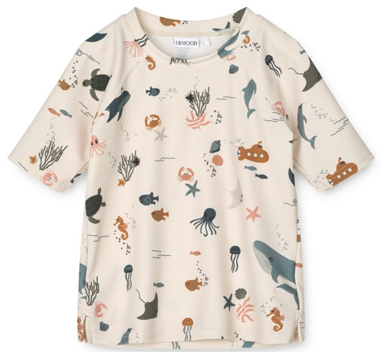 Liewood Noah Swim Tee - Sea Creature / Sandy