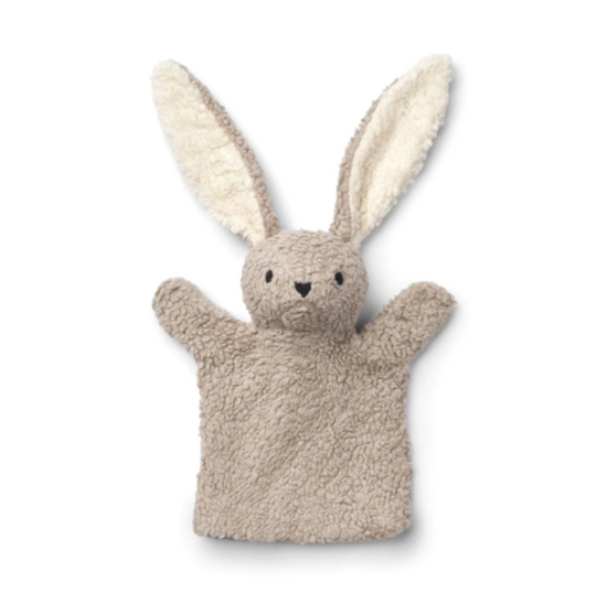 Liewood Herold Hand Puppet - Rabbit / Pale Grey