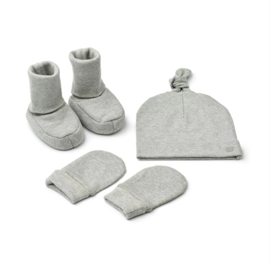 Liewood Amora Gift Set - Light Grey Melange