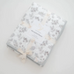 The Gilded Bird Baby Quilted Playmat - Lovely Leaves Grey