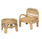 Fabelab Doll Chair and Table - Rattan