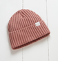 Grass & Air Beanie Hat - Rose