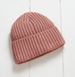 Grass & Air Beanie Hat - Rose