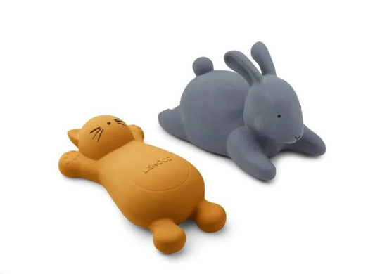 Liewood Vikky Bath Toys 2-pack - Cat Mustard
