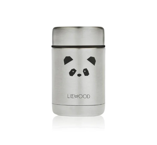 Liewood Nadja Food Jar - Panda / Stainless Steel