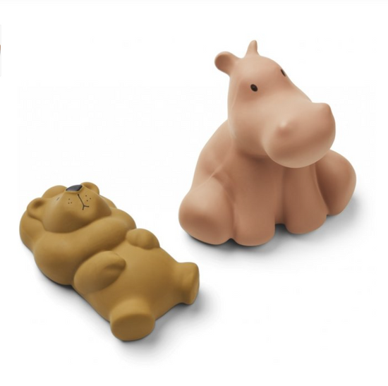 Liewood Vikky Bath Toys 2-pack - Safari / Tuscany Rose Mix