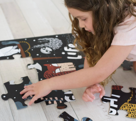 Wee Gallery Large Floor Puzzle - Night Life