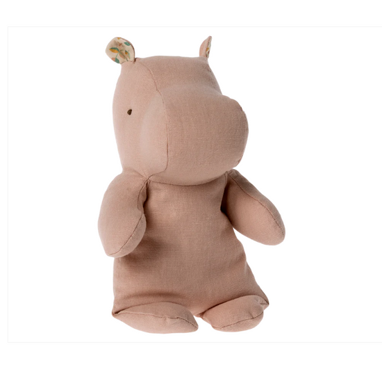 Maileg Safari Hippo - Small, Soft Rose