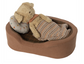 Maileg Dog Basket - Brown