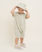 Garbo & Friends Seersucker Onesie - Stripe Emerald