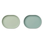 Liewood Anita Breakfast Plate 2-pack - Dusty Mint / Peppermint