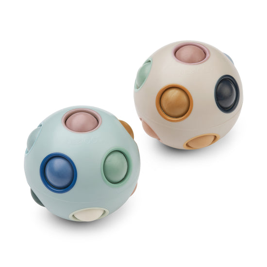 Liewood Solene Puzzle Ball 2-pack - Ice Blue Multi Mix