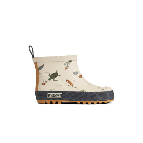 Liewood Tekla Printed Rainboot - Sea Creature / Sandy, fox & bramble