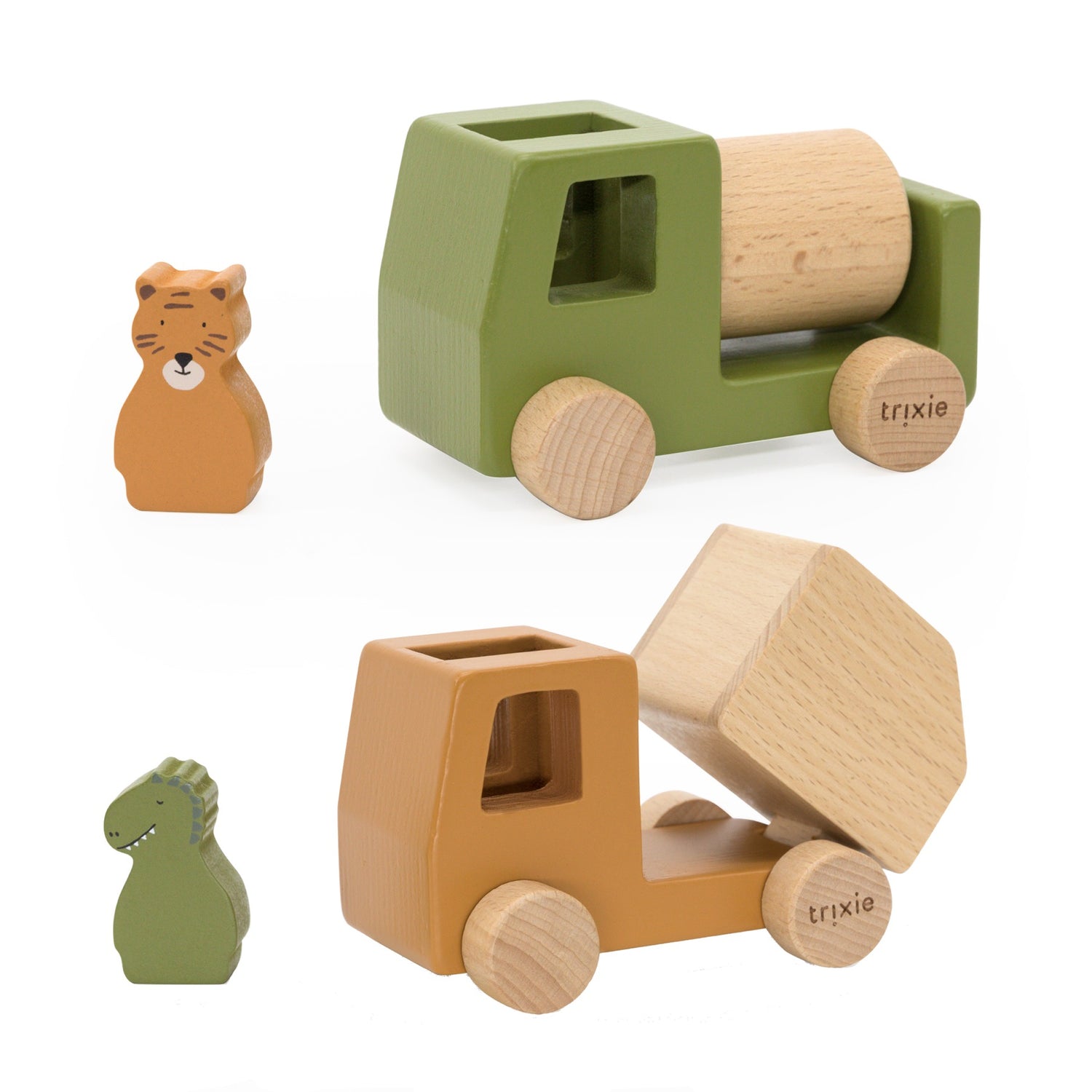 Trixie Animal Construction Cars Set