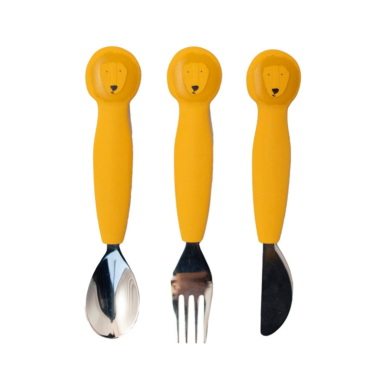 Trixie Silicone Cutlery Set Mr.Lion