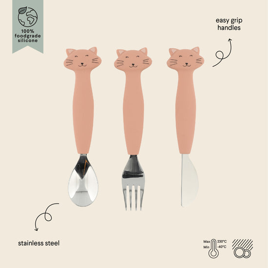 Trixie Silicone Cutlery Set Mrs.Cat