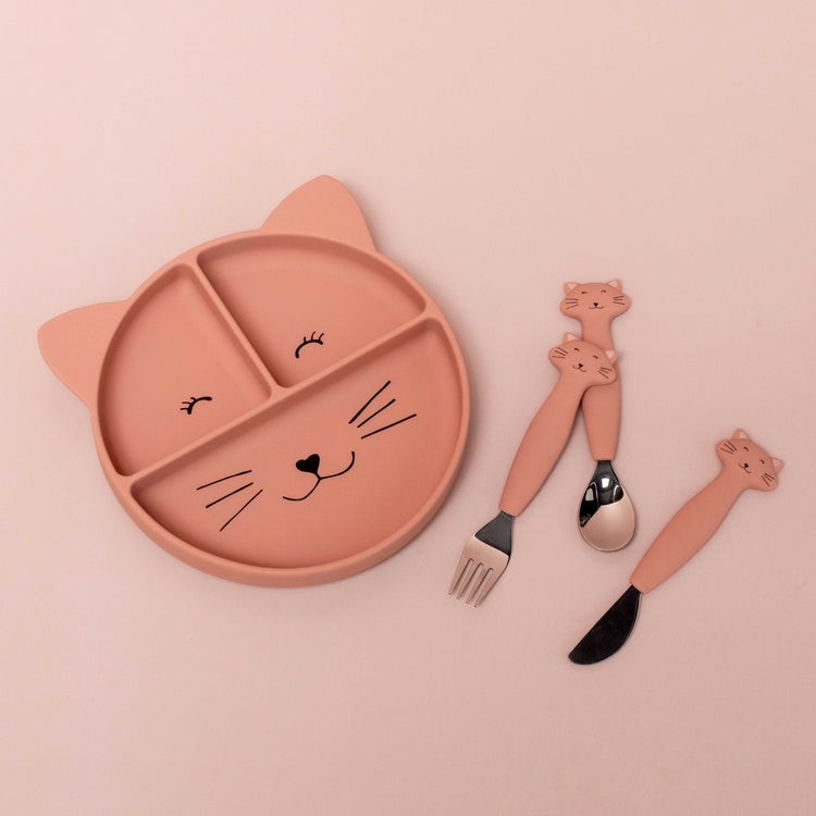 Trixie Silicone Cutlery Set Mrs.Cat