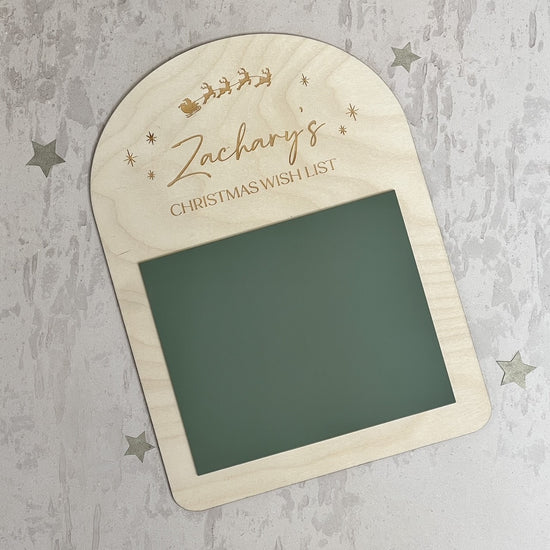 Personalised Christmas Wish List Board