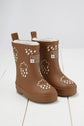 Grass & Air Colour-Changing Winter Wellies - Toffee Brown