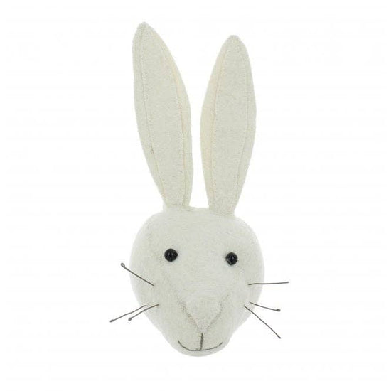 Fiona Walker White Rabbit Head - Mini