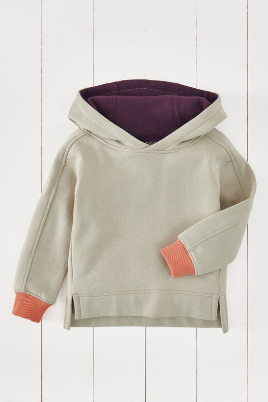 Grass & Air Geothermal Grey Kids Hoodie