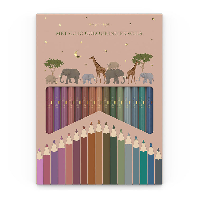 konges slojd metallic colouring pencils, fox & bramble