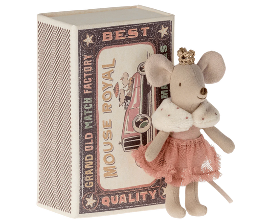 Maileg Princess Mouse - Little Sister in Matchbox