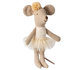 Maileg Ballerina Mouse - Little Sister, Off-White