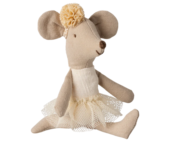 Maileg Ballerina Mouse - Little Sister, Off-White