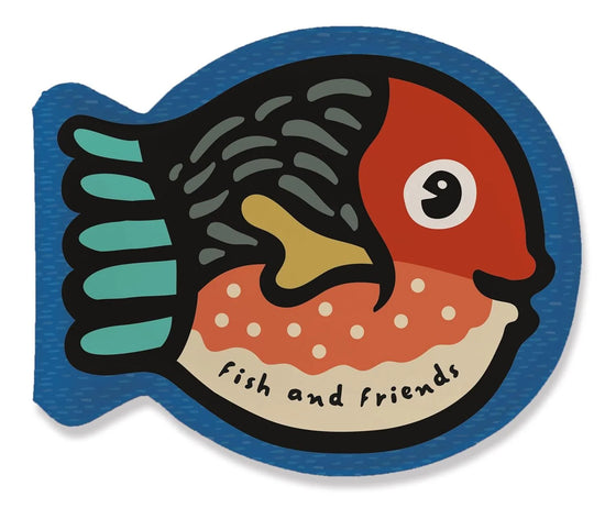 Wee Gallery Shaped Bath Book - Fish & Friends