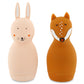 Trixie Squeezy Animals Bath Toys - Mrs. Rabbit & Mr. Fox