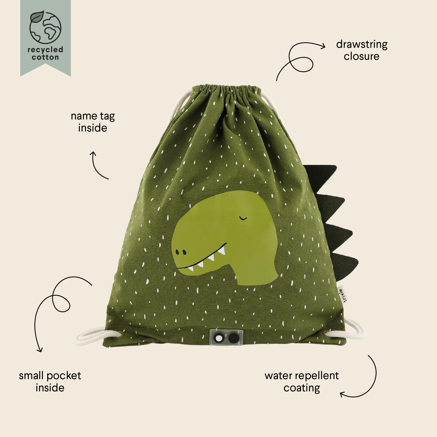 Trixie Drawstring Bag Mr.Dino