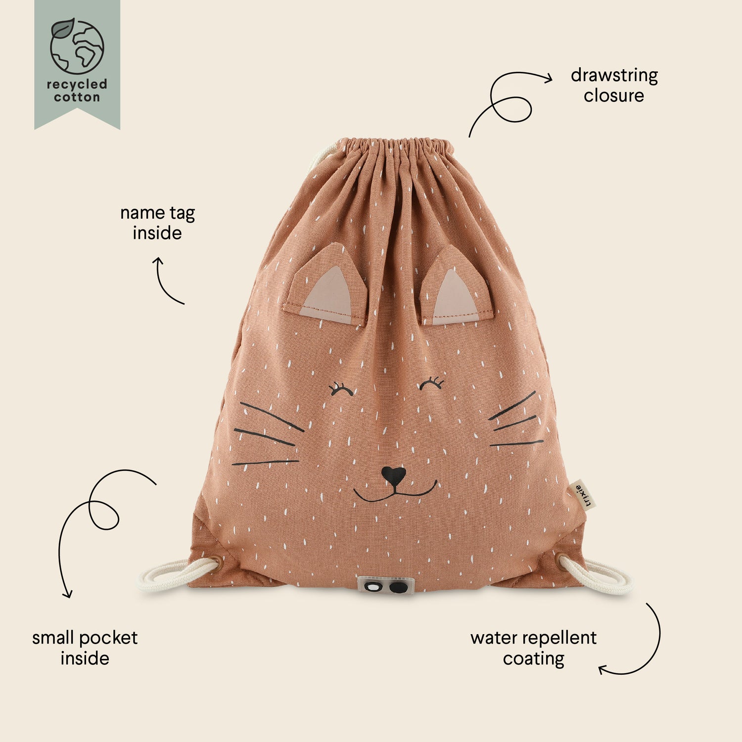 Trixie Drawstring Bag Mrs.Cat