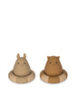 Konges Sløjd Bath Toys 2-pack - Warm Clay Mix