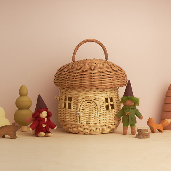 Olli Ella Mushroom Basket