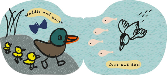 Wee Gallery Shaped Bath Book - Duck & Friends
