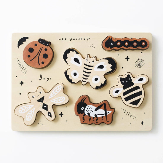 Wee Gallery Wooden Tray Puzzle - Bugs
