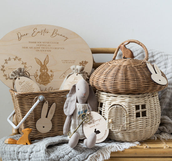 Easter Bunny Treat Board | Easter Decor | Wooden Easter Gifts |  Laser Engraved | UK