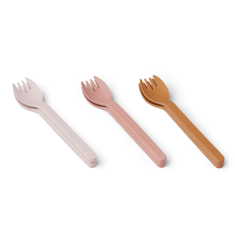 Liewood - Selena Fork 6-Pack - Rose - Liewood, Tableware, Fox & Bramble