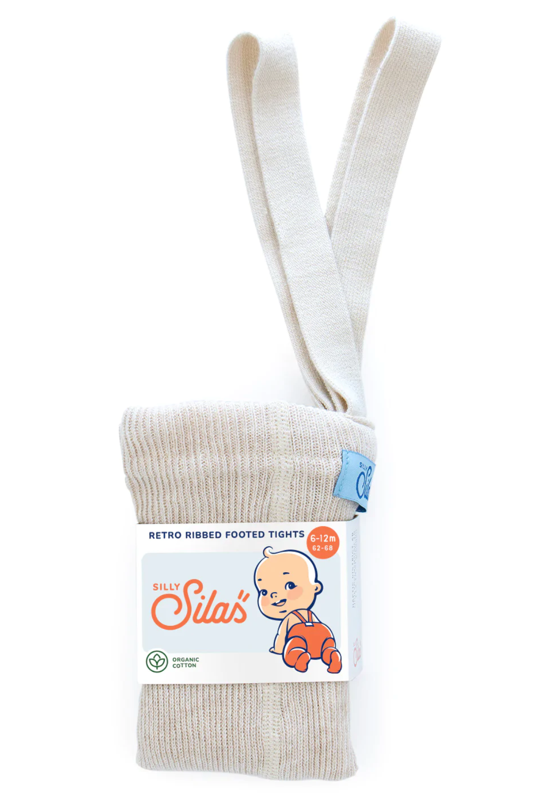 Silly Silas Footed Cotton Tights - Cream - Silly Silas, Baby Clothes, Fox & Bramble