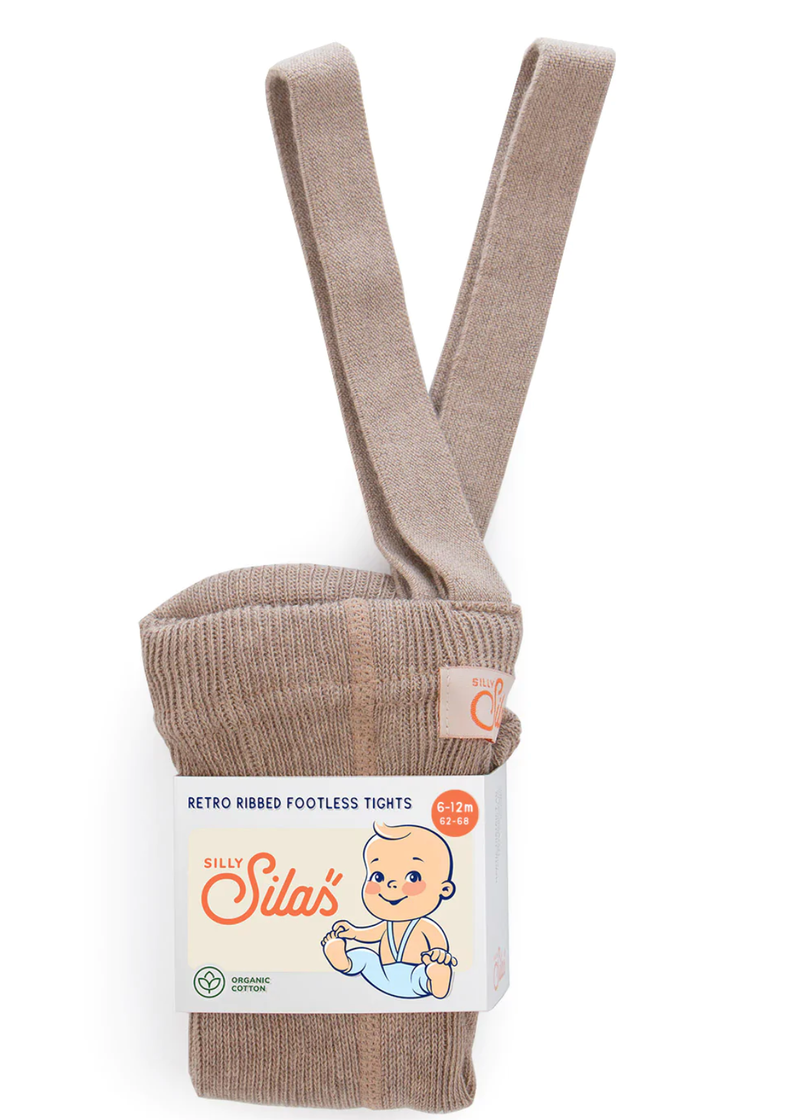 Silly Silas Footless Cotton Tights - Peanut - Silly Silas, Baby Clothes, Fox & Bramble