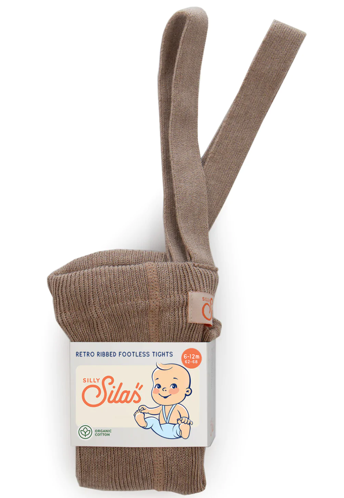 Silly Silas Footless Cotton Tights- Cocoa - Silly Silas, Baby Clothes, Fox & Bramble