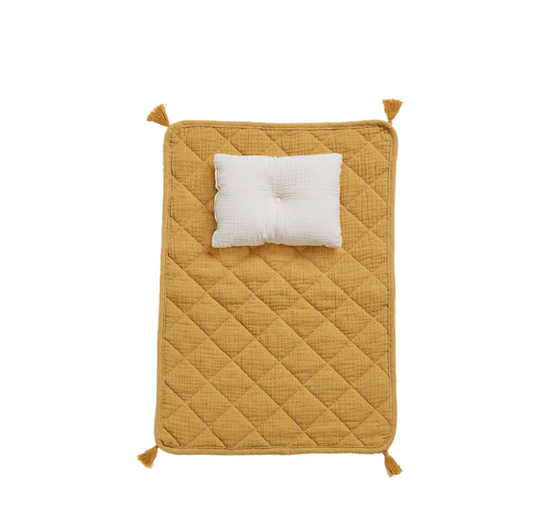 Olli Ella Organic Cotton Strolley Bedding Set - Mustard