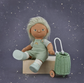 Olli Ella Rattan Doll Luggy - Mint