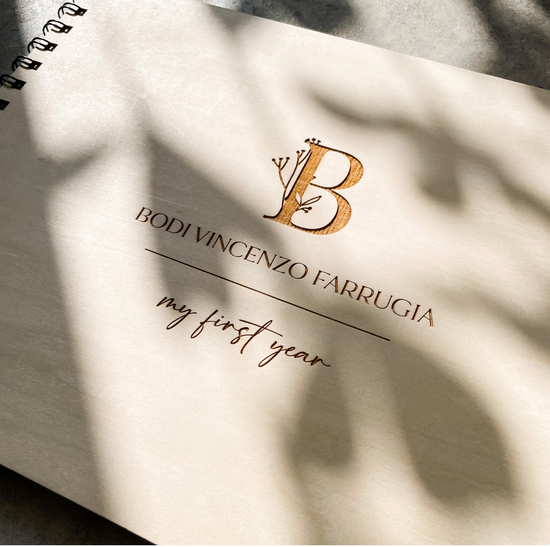 Personalised Wooden Baby Journal