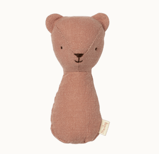Maileg Teddy Rattle - Old Rose