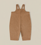 Organic Zoo - Gold Terry Cropped Dungarees