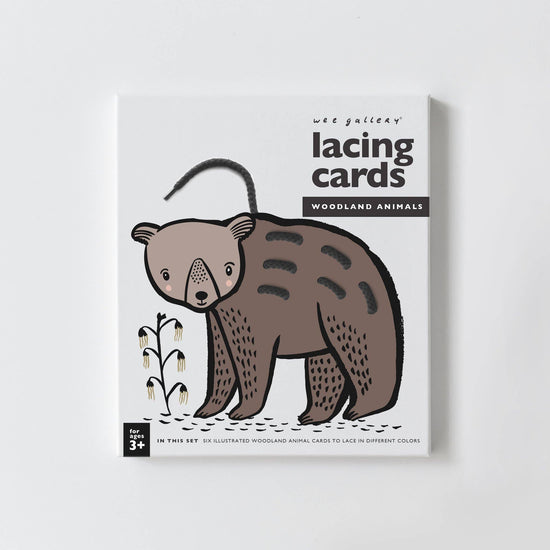 Wee Gallery Lacing Cards - Woodland Animals