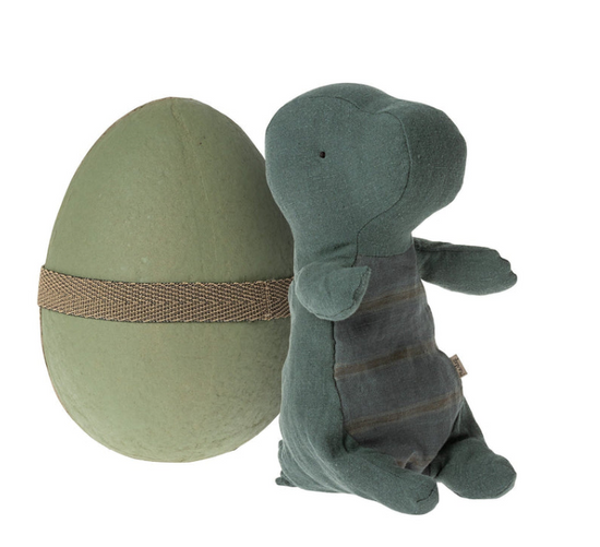 Maileg Gantosaurus in Egg - Small, Petrol