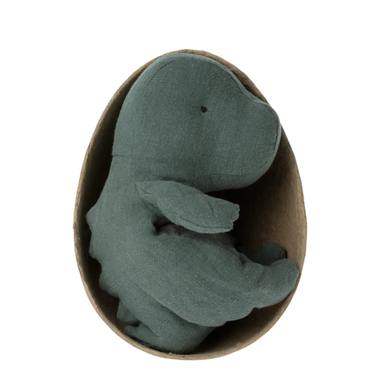 Maileg Gantosaurus in Egg - Small, Petrol